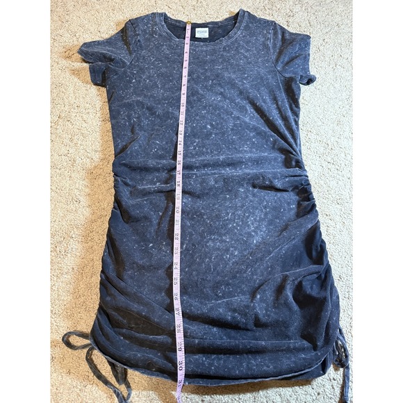 Victoria Secret Rouched Dress Women's Medium Acid Wash Black - Picture 6 of 6